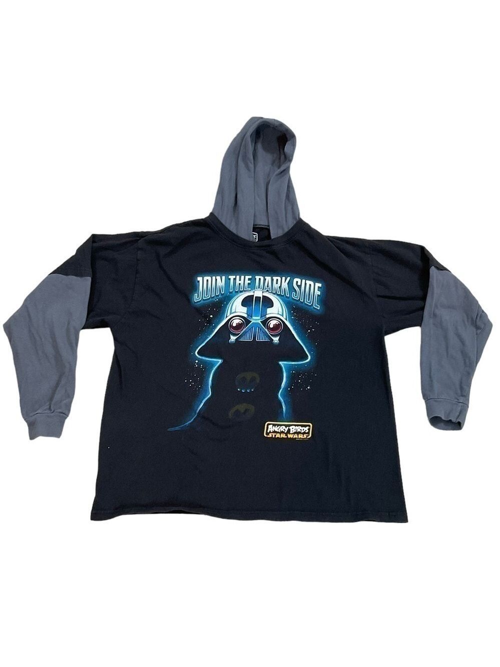 Angry Birds Star Wars Darth Vader  hoodie shirt join the dark side size 18